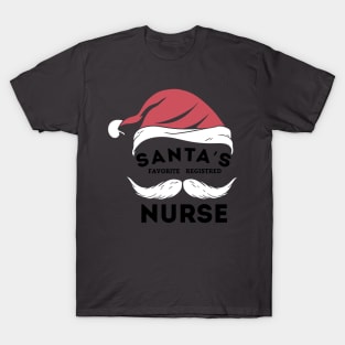 Santa's Favorite Registered Nurse Christmas, Perfect family nurse gift idea T-Shirt